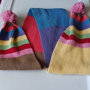 Children's Place Pink Pom-pom Multi scarf